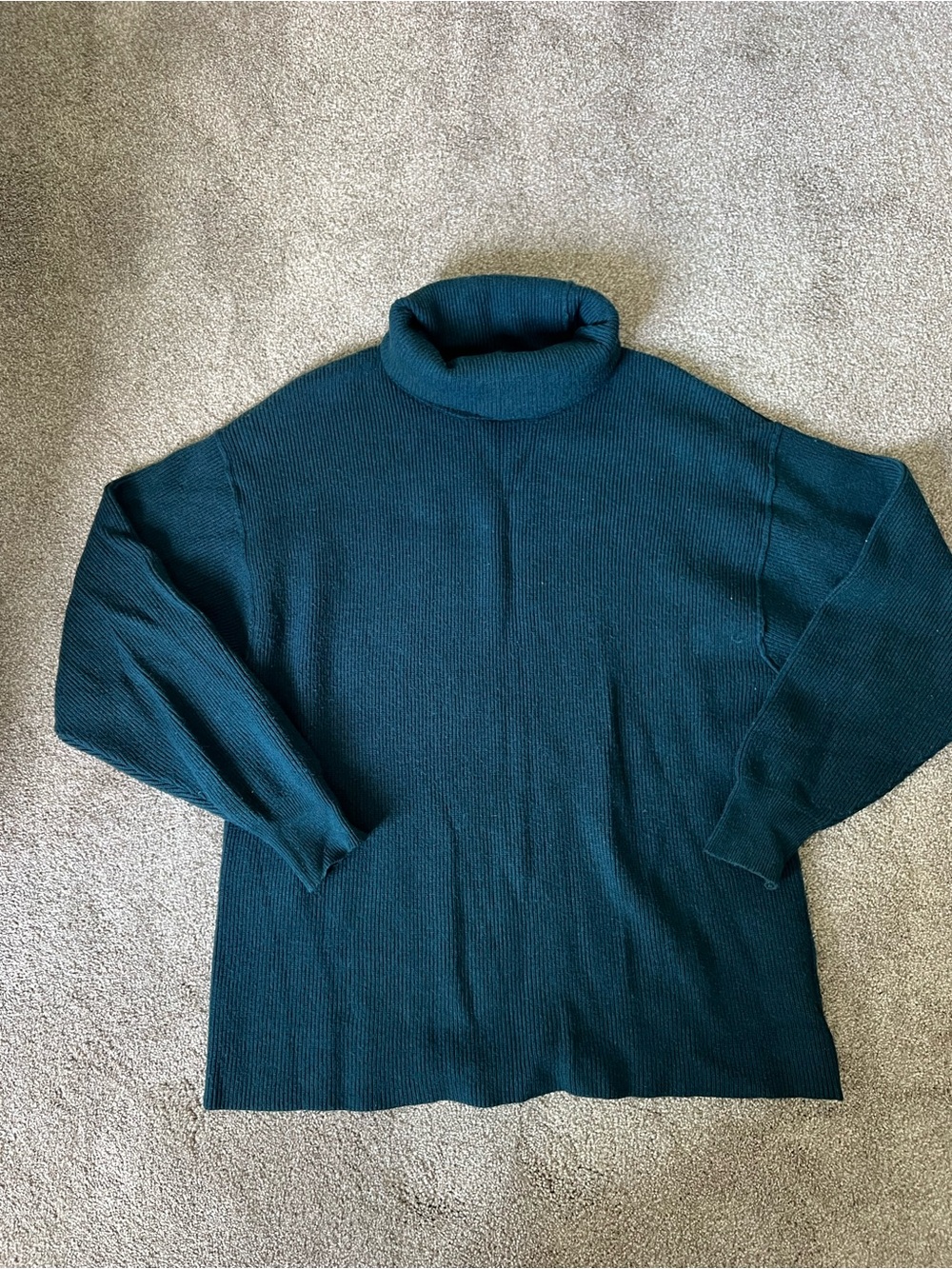 Free People Teal Turtleneck Sweater
